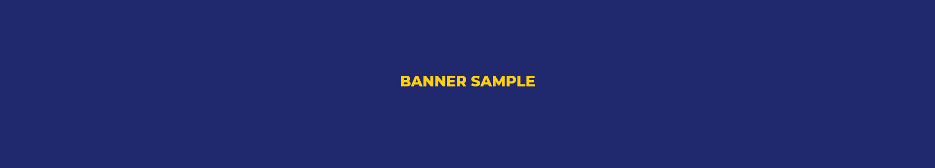 Banner sample