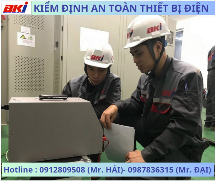 Hình ảnh BKI kiểm định an toàn kỹ thuật các thiết bị điện thực tế tại nhà máy